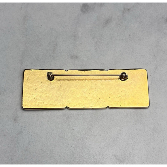 Vintage Anne Klein Brooch Lot 3 Lion Faces Gold Squares & Round Silver Pin - Picture 5 of 9